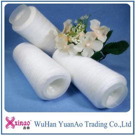 Cina Benang Polyester Benang Putih 100% Spun Polyester Benang Untuk Jahit Pada Kertas Core / Dyeing Tube / Hank pemasok