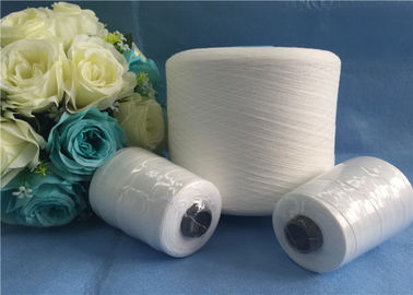 Daur Ulang Benang Polyester 100 Benang Putih, Benang Tenun Polyester Anti - Pilling