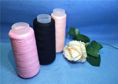 Cina warna dicelup dikelantang Spun Polyester Thread, knotless Polyester Merajut Benang pemasok