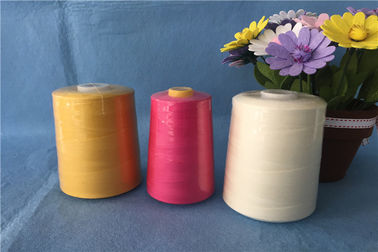 100% Polyester Multi Colored Sewing Thread, benang Polyester Dicelup Spun