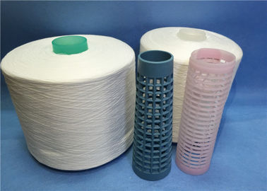 Undyed 100 Spun Polyester Benang Untuk Thread Jahit / Tenun / Kniting Penggunaan Harian