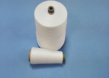 Cina Kustom 100% Polyester Benang Tenun 50/2 Baku Putih Benang Untuk Thread jahit pemasok