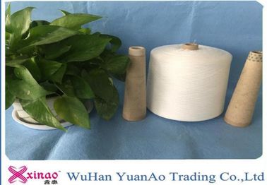 Cina Sertifikasi OEKO Bright 100 Ring Spun Polyester Benang Dengan Cone Kertas, 60/2 / 60/3 Type pemasok