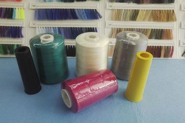 Cina Multicolor 60/2 60/3 Ring Spun Polyester Jahit Thread Benang Putih Mentah pemasok