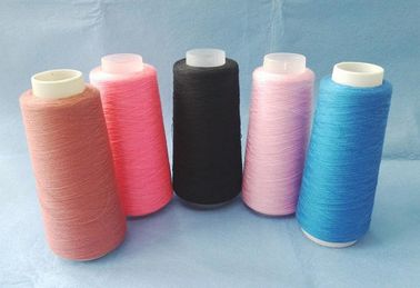 Cina Performa Bagus Berwarna Dicelup Polyester Yarn Sewing Gunakan 100% Spun Polyester Dicelup Benang pemasok