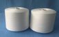 100% Polyester Industrial Yarn / One Twisting Benang Putih Putih Dengan Kekuatan Tinggi pemasok
