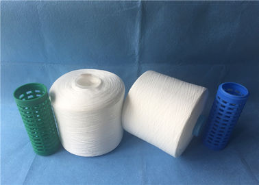 Recycle Virgin Raw White 100 Spun Polyester Benang 20/2 Dengan Cone Plastik Dicelup