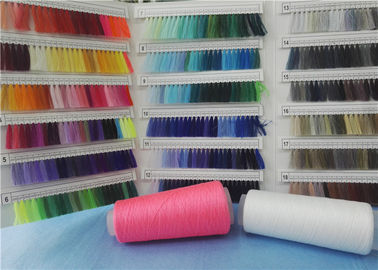 Berwarna 100% Polyester Core Spun Benang, Custom Polyester Weaving Yarn