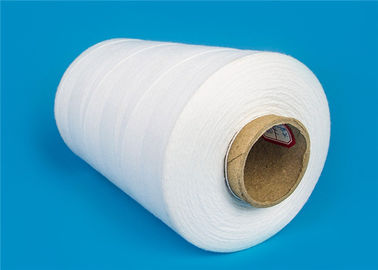 100% Spun Polyetser Thread Jahit Kekuatan Tinggi 10s ~ 20s Raw White Eco Friendly