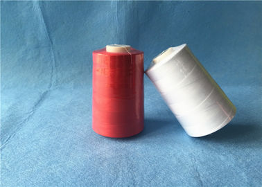 Spun Polyester Z Twist Benang / Polyester Jahit Thread Customized Color