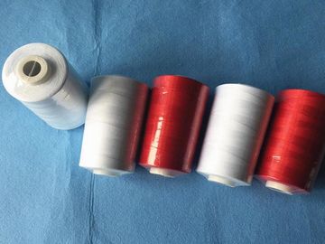 Non Knot Polyester S Twist Yarn , 100% Spun Polyester Sewing Thread 40/2