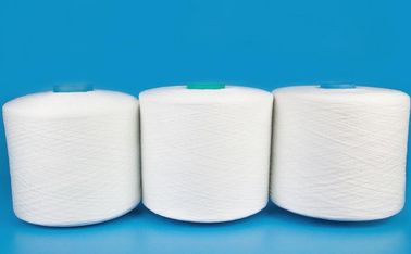 100% Polyester Spun Yarn 50s On Dyeing Tube , Ring Spun Polyester Yarn 